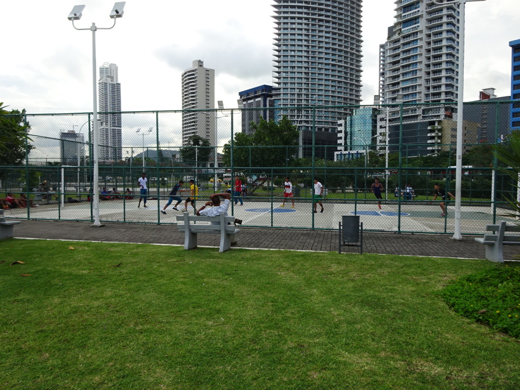 There are futbol courts all over where you would expect to see tennis. There is always a line-up of teams ready to play. There were ALWAYS games underway when we walked by.