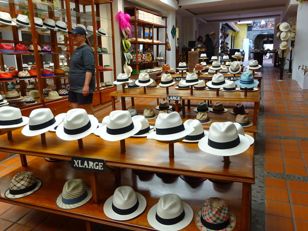 Panama hat factory in the heart of Cuenca.