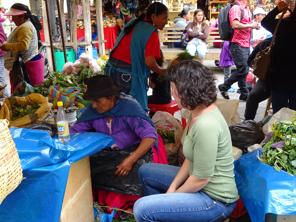 Traditional healers in the middle of the city. There were long lines to have children cleansed.