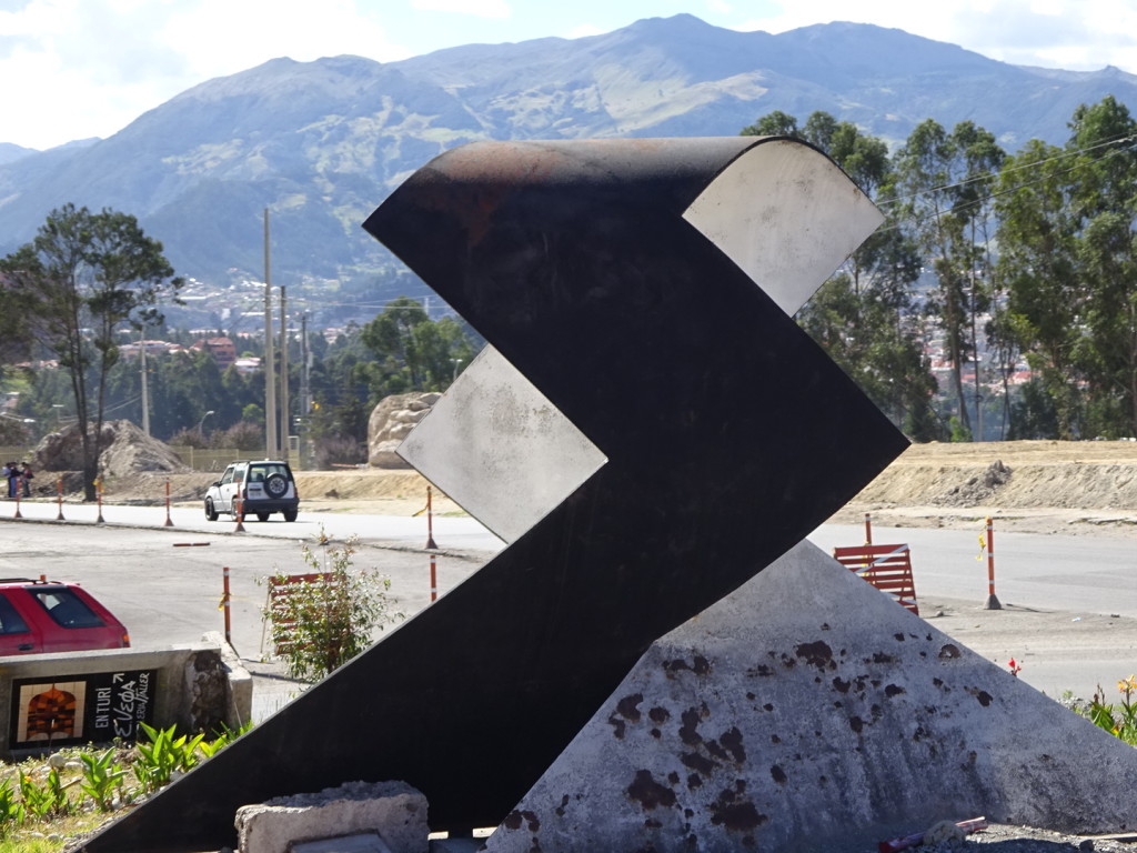 This rusting piece was actually on a median - they have a lot of sculptures there and on roundabouts.