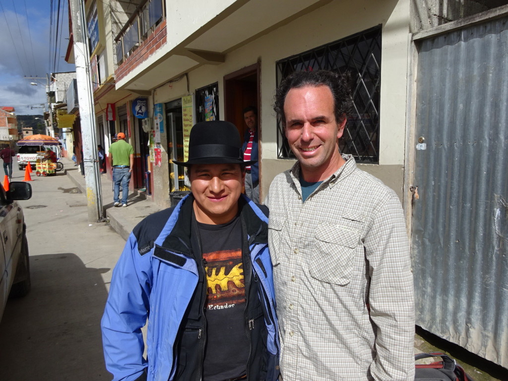 This is Lauro and Aaron. Lauro arranged all homestay, artist visits, hostels and gave us many recommendations. He was an excellent embassador for Saraguro.