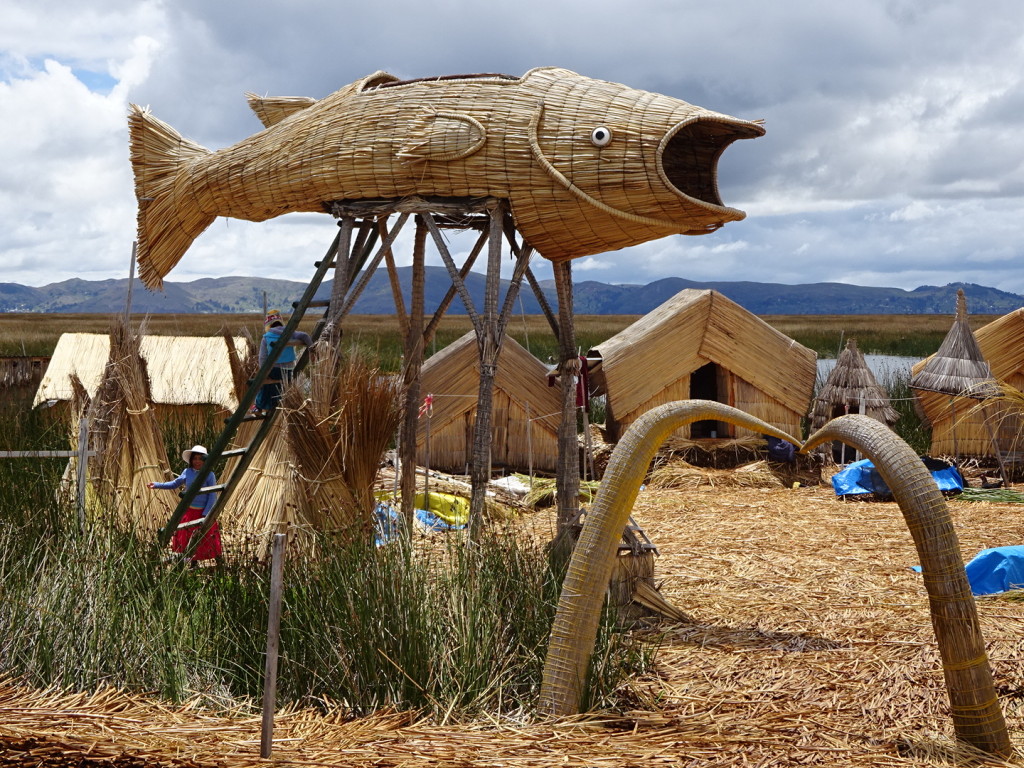 This reed fish is a look out for tourists to stand in. We didn't get to visit this island because they send the tourist to different islands on different days.