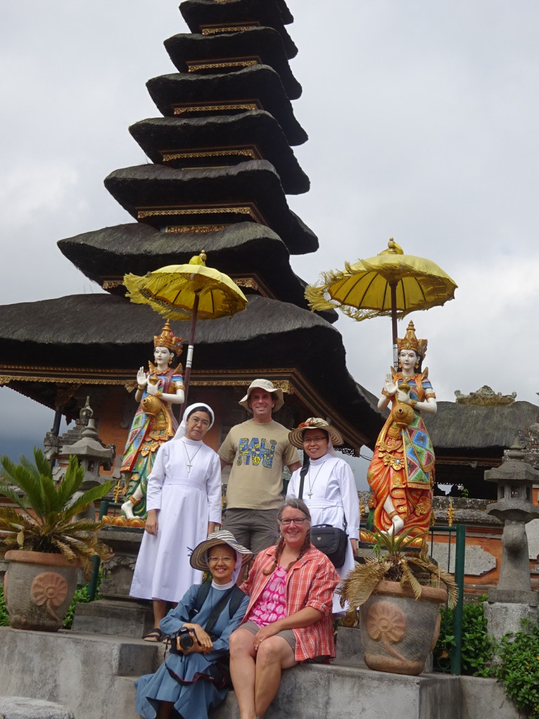 We were both more than a little surprised when a group of nuns asked to have a photo with us in front of the temple. Well, okay then!