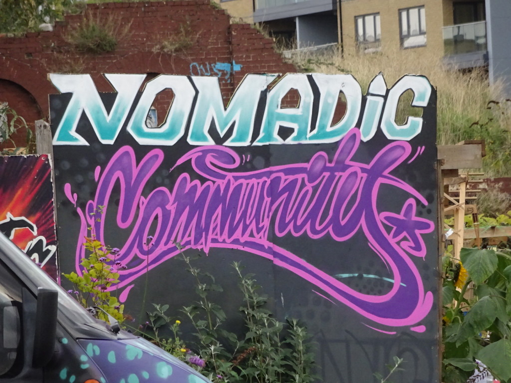 Even though we aren't street artists, I'd like to think Anner and I are part of the Nomadic Community!