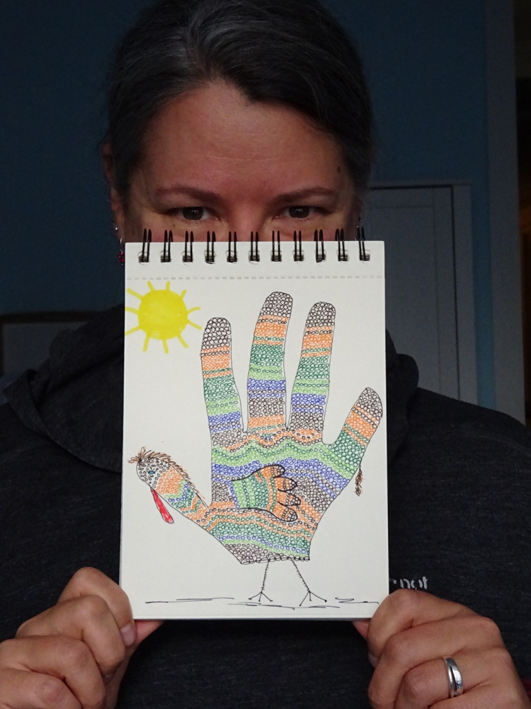 You're never too old for a Hand Turkey on turkey day, right?
