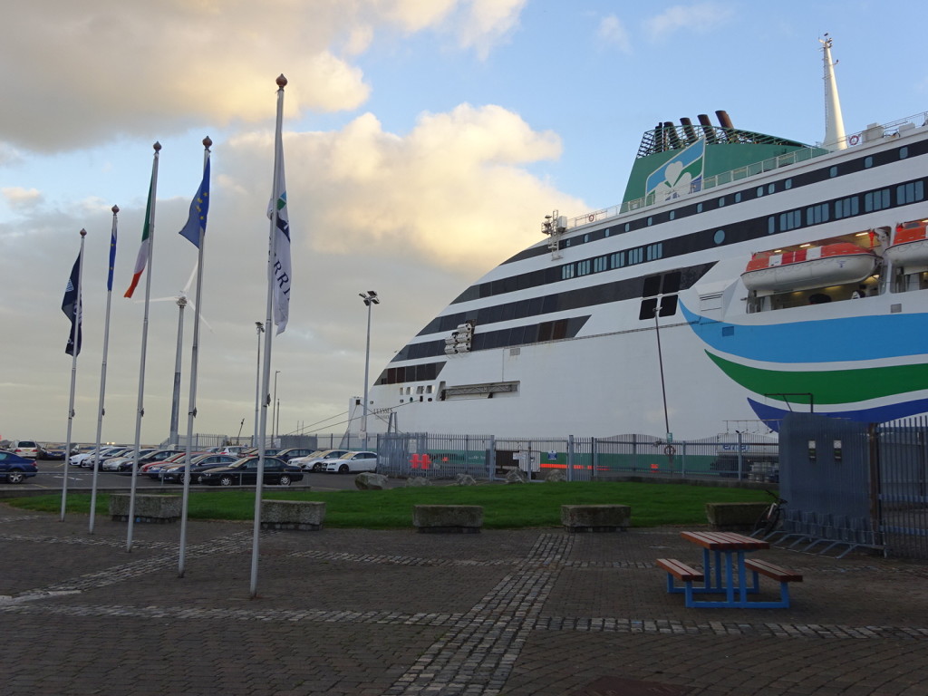 Our first big ferry since, well, Seattle! We sort of took one in Chile, but that was really a cargo ship with some passenger slots. This reminded us of home.