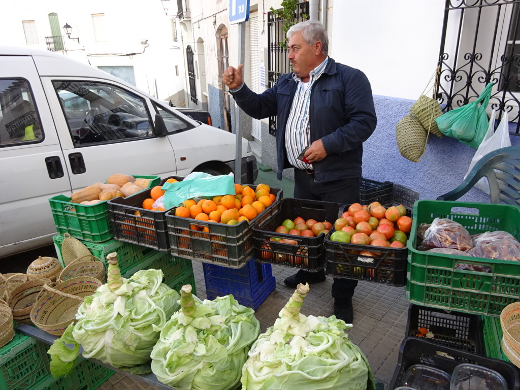 Bartolo the olive farmer. Check out the cabbages!