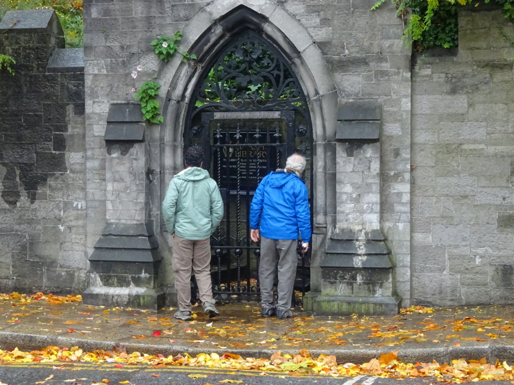 Not 100% sure - but we think this is outside the Marsh Library which was closed. Sniff. Sniff.