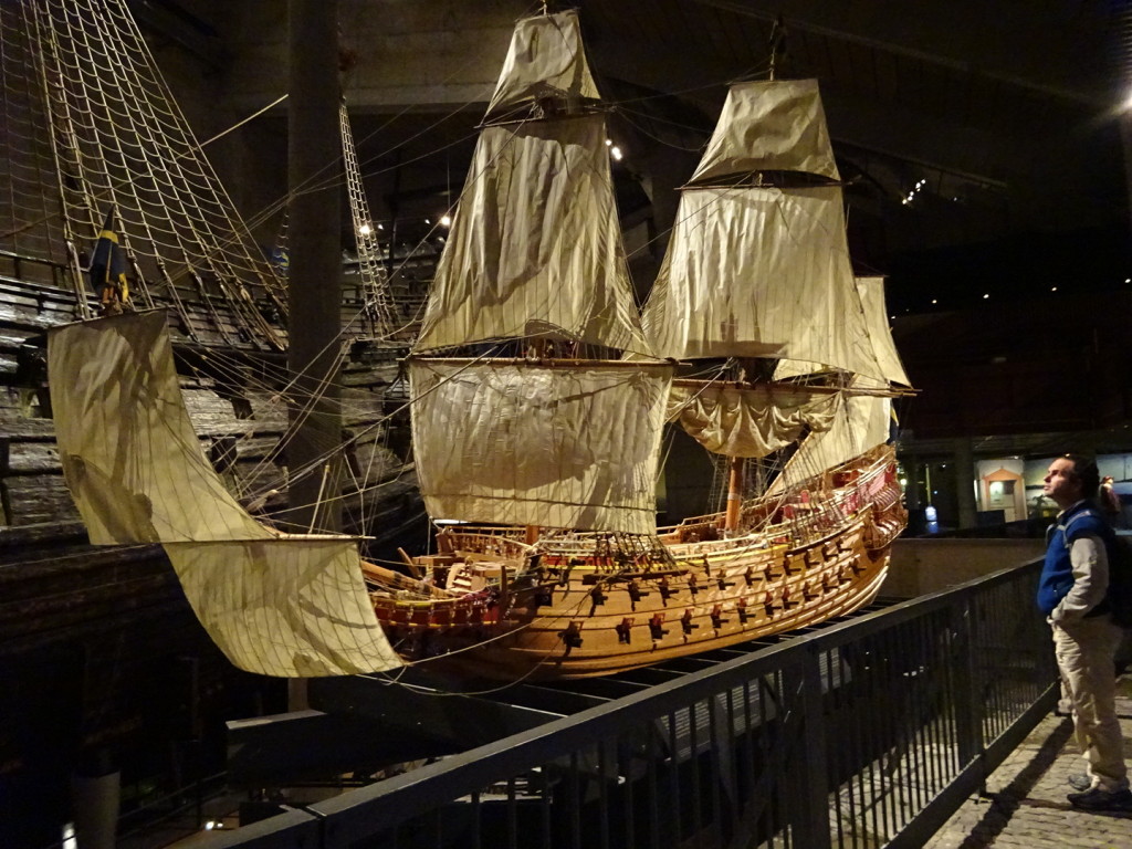 Scale model of the Vasa. It sat right next to the real one so you could really imagine what it looked like.