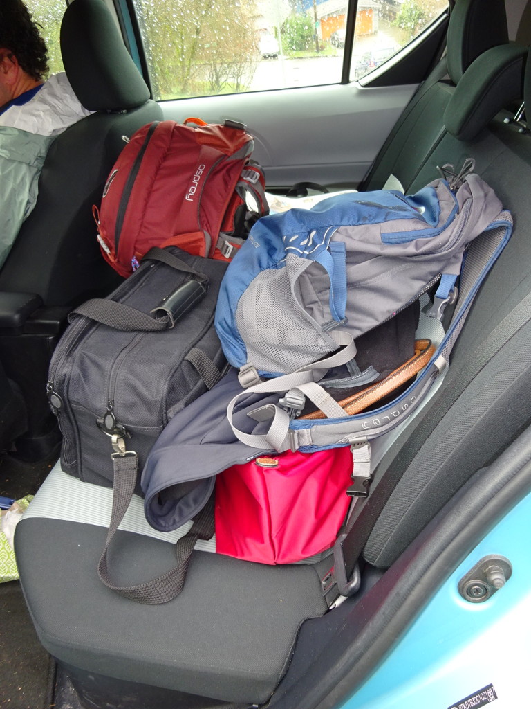 All but one of these bags fit into our backpacks. It's so much easier to just toss it into the car! 