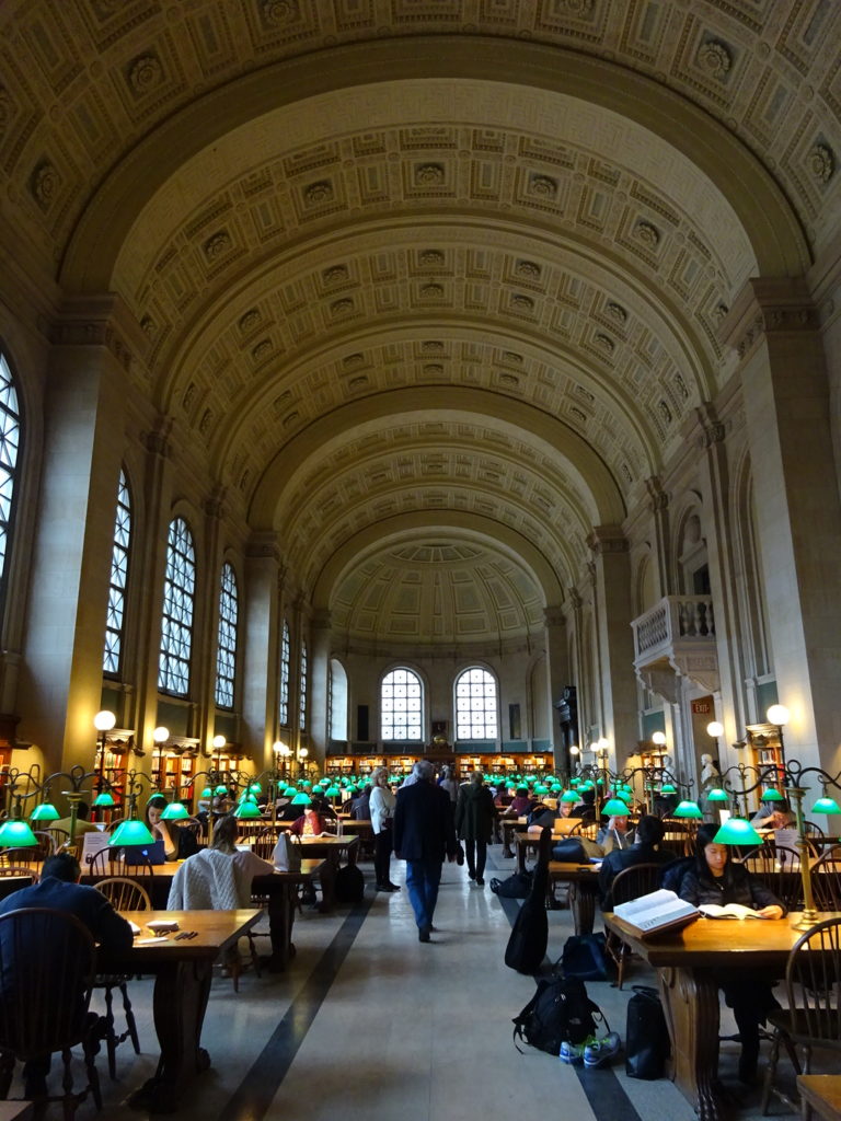Exactly how you imagine the inside of Boston Public Library.