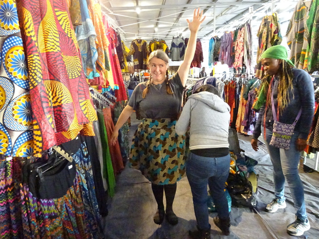 We got the cool hat in the same market stall as I got this skirt. I remember the women being so increidbly nice and wanting badly to find something we would buy. Success!