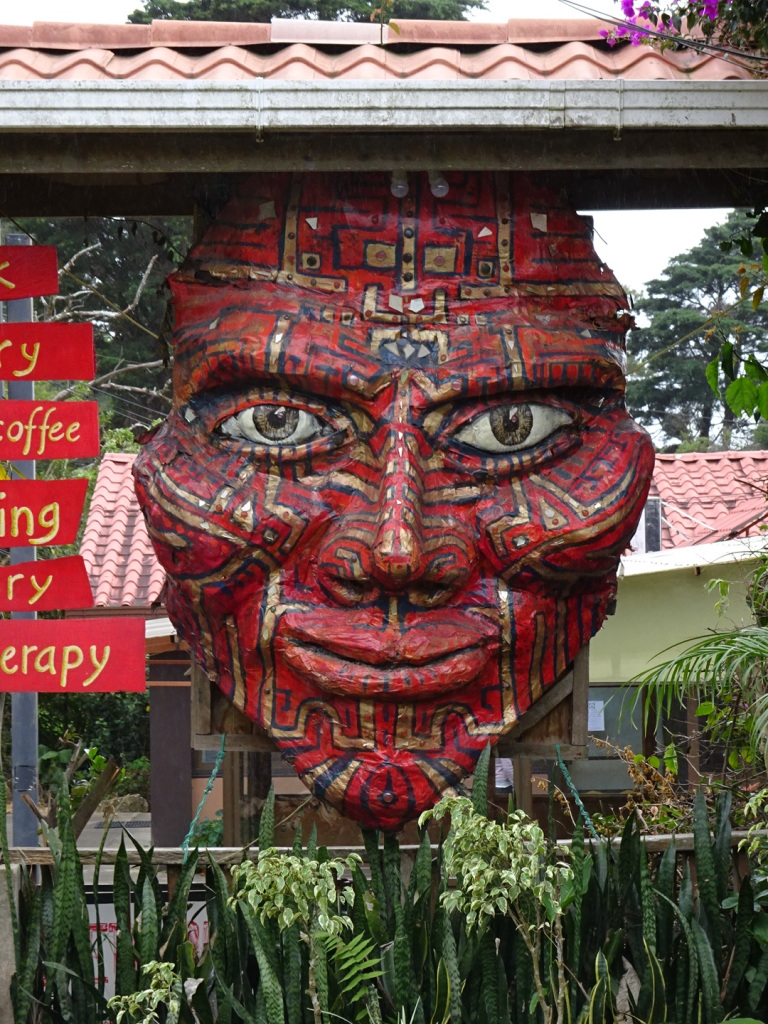 Carved Head in Costa Rica