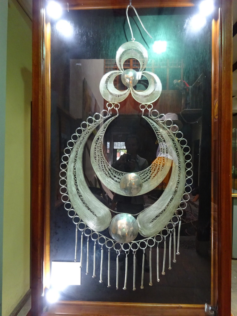 World's Largest Silver Filigree Earring - over 3' tall!