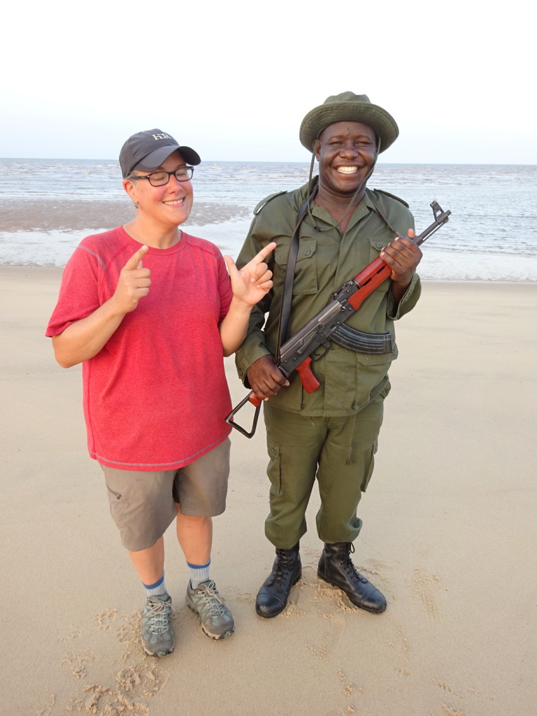 Me and our guide for the walking safari. He was very very nice and loved taking this photo.
