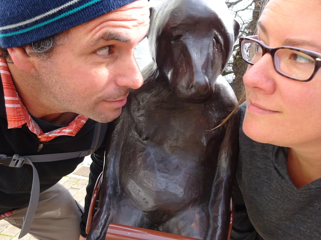 Our last chance to see a baboon! Thank you Stellenbosch sculptor, and thank you road trip!