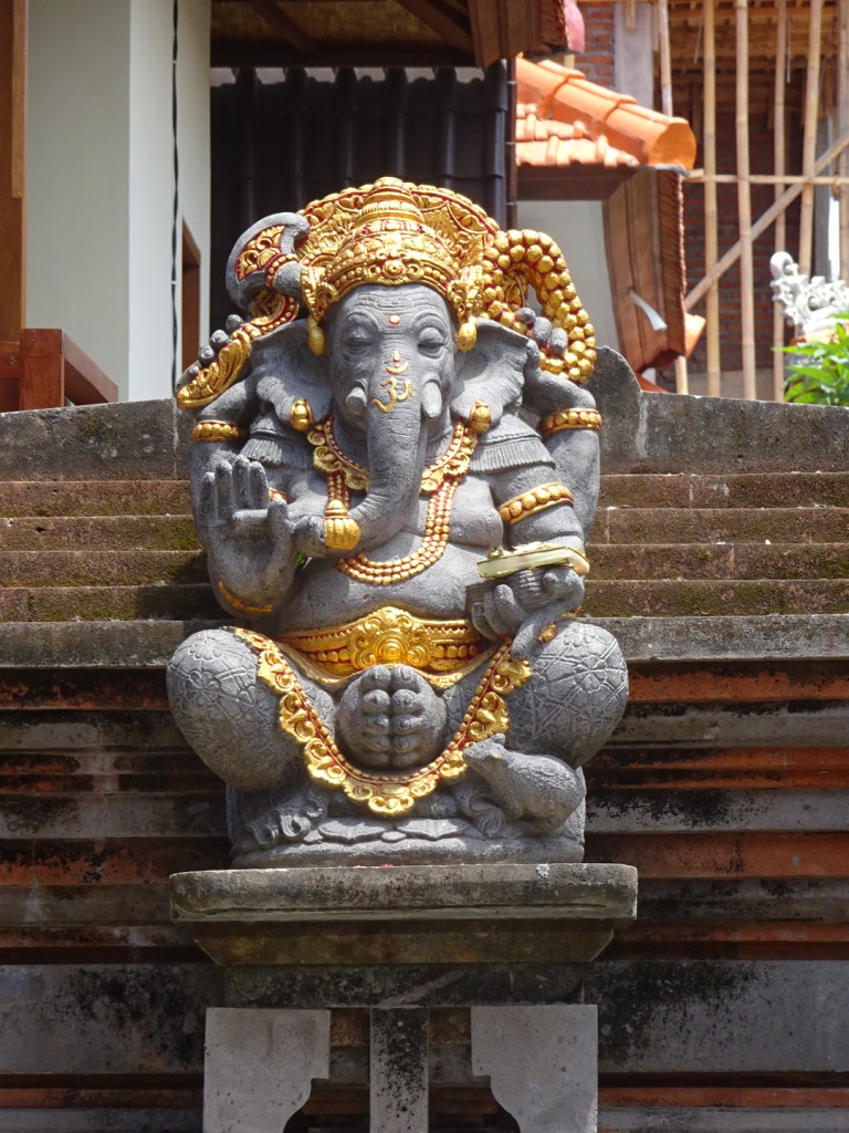 Statues of gods adorn Ubud and all of Bali, really.