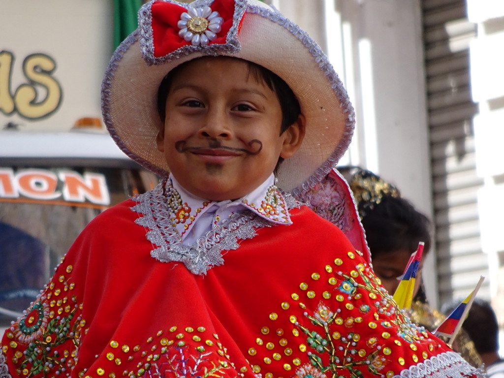Falize Navidad! Childrens' parade on Christmas Eve. It lasted all day - like 10 hours! Cuenca, Ecuador.