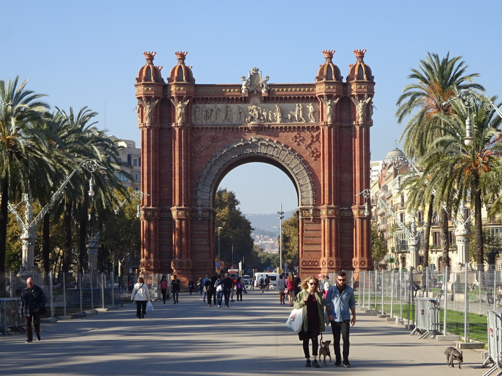The Arc de Triomf where we met to start the street art tour. And yes, this IS the Barcelona Arc.